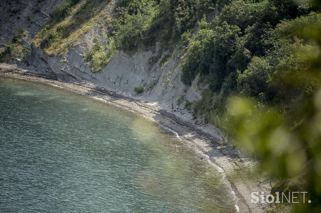 Strunjan morje obala soline