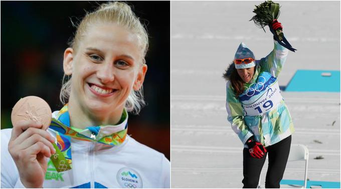 Ana Velenšek in Petra Majdič. Skupni imenovalec? S poškodbo do olimpijskega brona. | Foto: Sportida