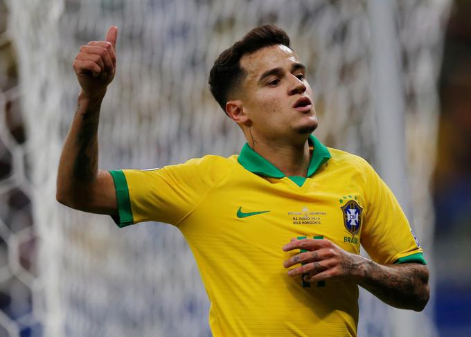 Philippe Coutinho, tržno najbolj vreden brazilski nogometaš, stane dvakrat več kot celotna perujska reprezentanca. | Foto: Reuters