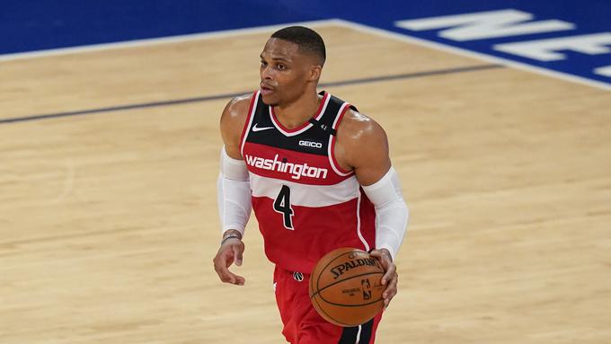 Russell Westbrook pridno zbira trojne dvojčke. | Foto: Guliverimage/Vladimir Fedorenko