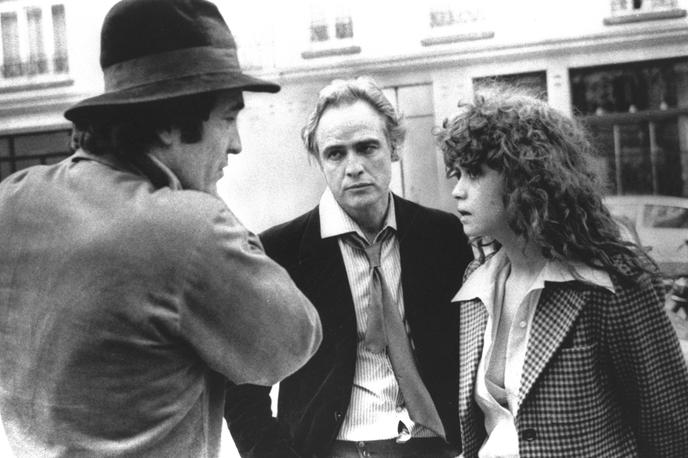 Bertolucci Brando Schneider | Bernardo Bertolucci, Marlon Brando in Maria Schneider med snemanjem filma Zadnji tango v Parizu | Foto Guliverimage/AP