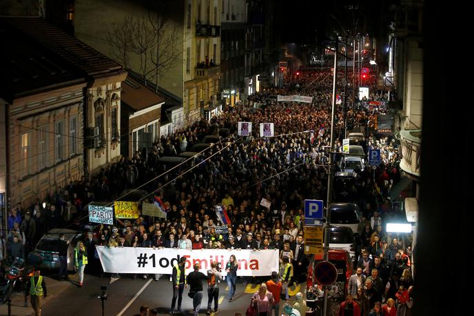 Protesti v Beogradu | Foto Reuters