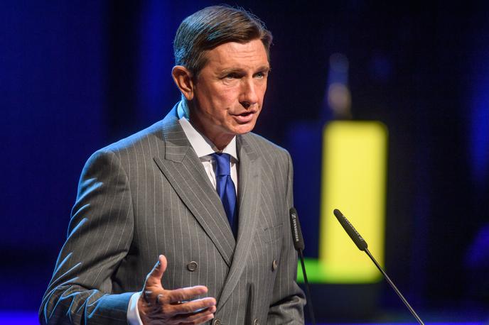 Borut Pahor | Na osrednji državni proslavi ob dnevu samostojnosti je predsednik Pahor pojasnil, da politika ustvarja razlike in da imamo premalo odprtega dialoga.  | Foto STA