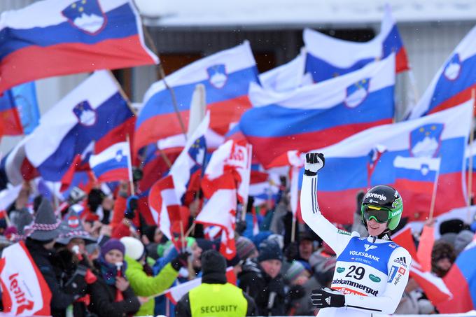 Zmagoslavje na SP v poletih na Kulmu 2016, kjer je osvojil zlato medaljo. | Foto: Guliverimage