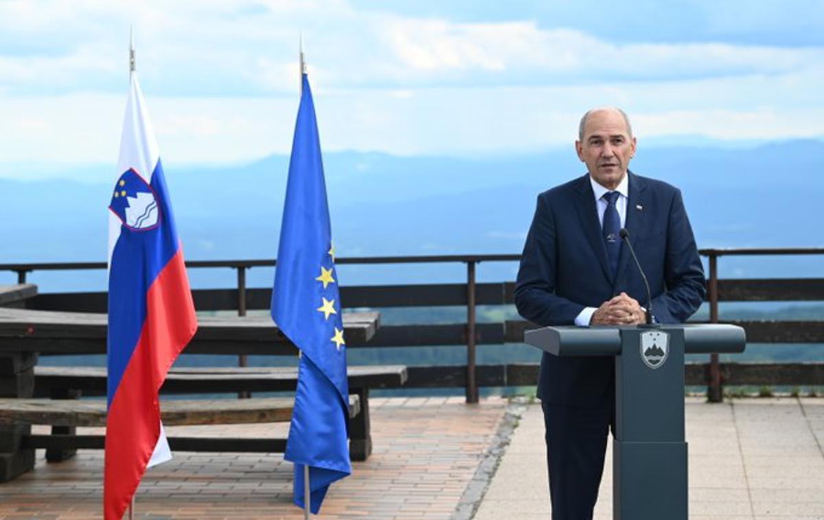 Janez Janša Kum | Janez Janša je ob 30. obletnici izpostavil pomen spopadov na Kumu. | Foto Gov.si