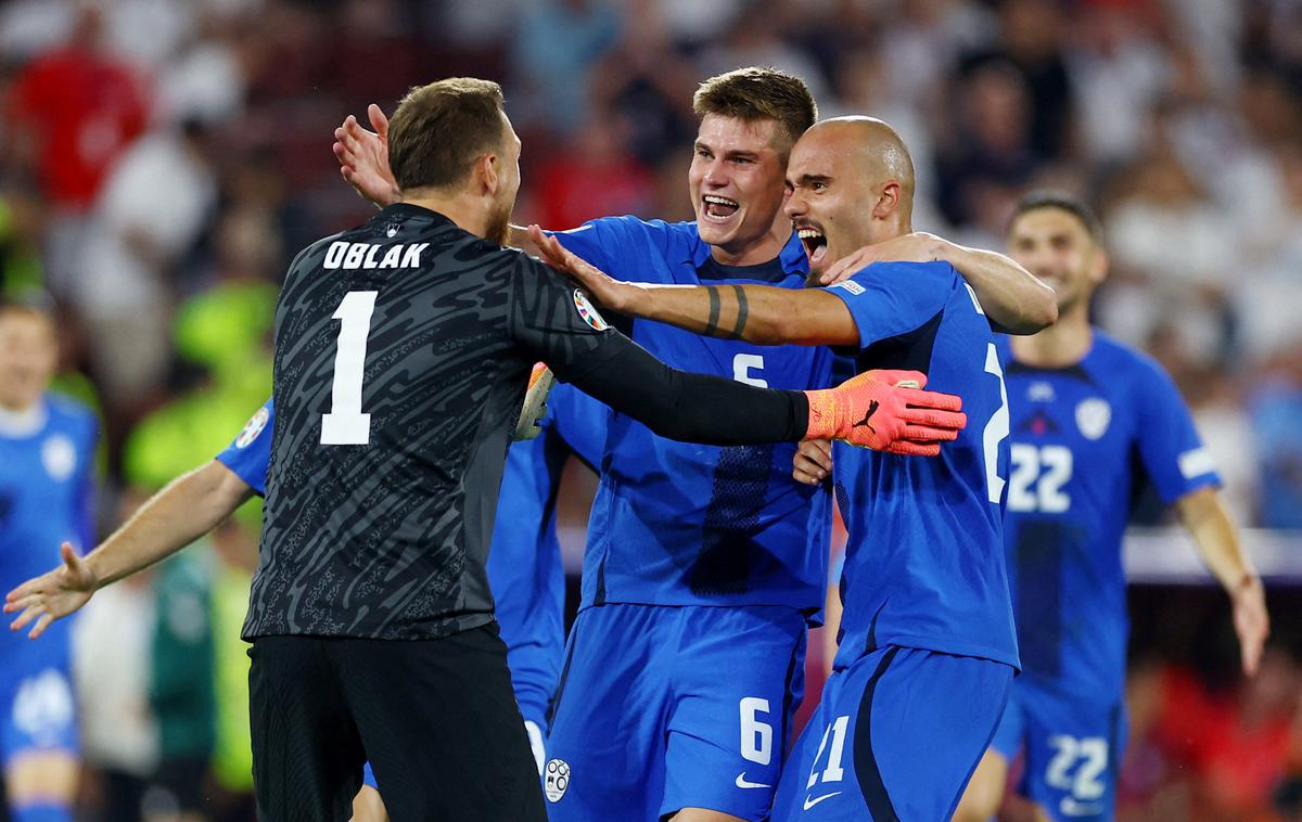 Euro 2024, slovenska nogometna reprezentanca | Slovenska nogometna reprezentanca je zdaj 51. na lestvici Fife. Tako visoko ni bila že dobrih sedem let. | Foto Reuters