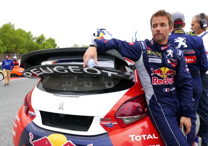 Sebastien Loeb, nekdanji devetkratni svetovni prvak in absolutni kralj klasičnega relija. Potem ko mu pri Citroenu niso več podaljšali pogodbe, je začel sodelovati s sestrskim Peugeotom. Najprej pri naskoku na rekord ameriškega Pike's Peaka, nato na vztrajnostnem reliju Dakar, zdaj pa še v relikrosu. | Foto: Gregor Pavšič