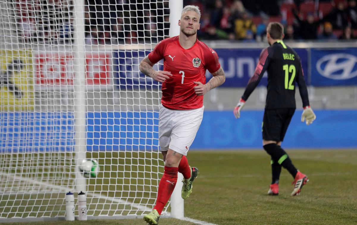 Marko Arnautović | Marko Arnautović je dva izmed 22 reprezentančnih zadetkov za Avstrijo dosegel lani v Celovcu proti Sloveniji. | Foto Reuters