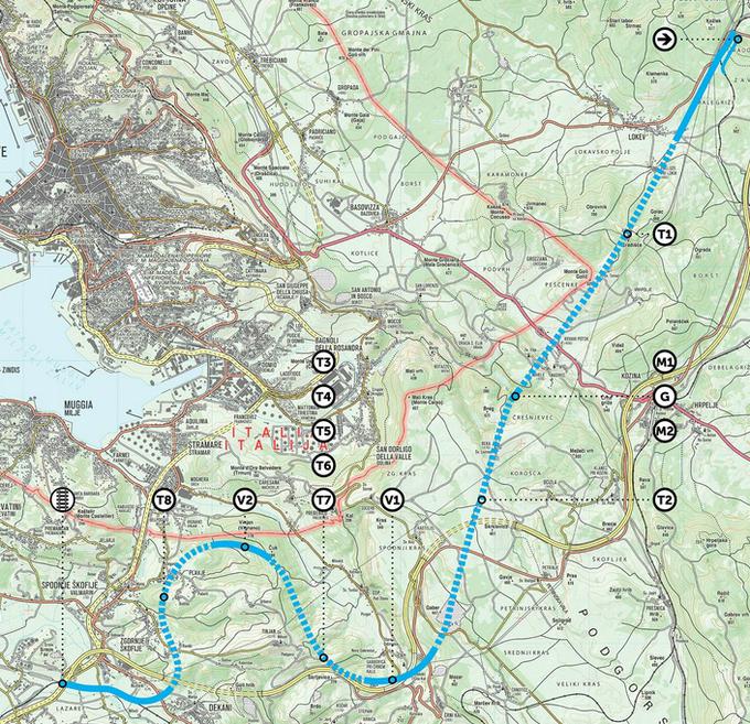 Po tej trasi naj bi potekal drugi tir (vir: drugitir.si). | Foto: 