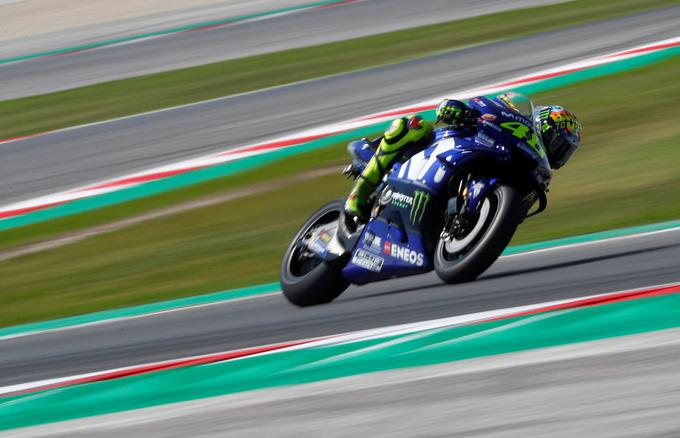 Valentino Rossi se je moral tokrat zadovoljiti s sedmim mestom. | Foto: Reuters