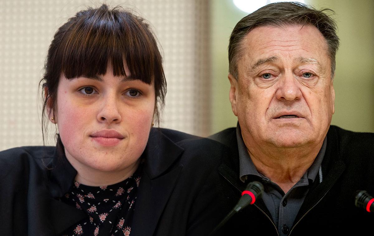 Nika Kovač, Zoran Jankovič | "Mestno občino Ljubljana pozivamo, da ustavi vsa gradbena dela, povezana s kanalom C0, do zaključka presoje vplivov na okolje," je dejala Nika Kovač. | Foto STA