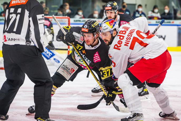 Vienna Capitals Red Bull Salzburg | Salzburg je z zmago v seriji, v kateri igrajo na štiri zmage, povedel s 3:0. | Foto Gepa/RedBull