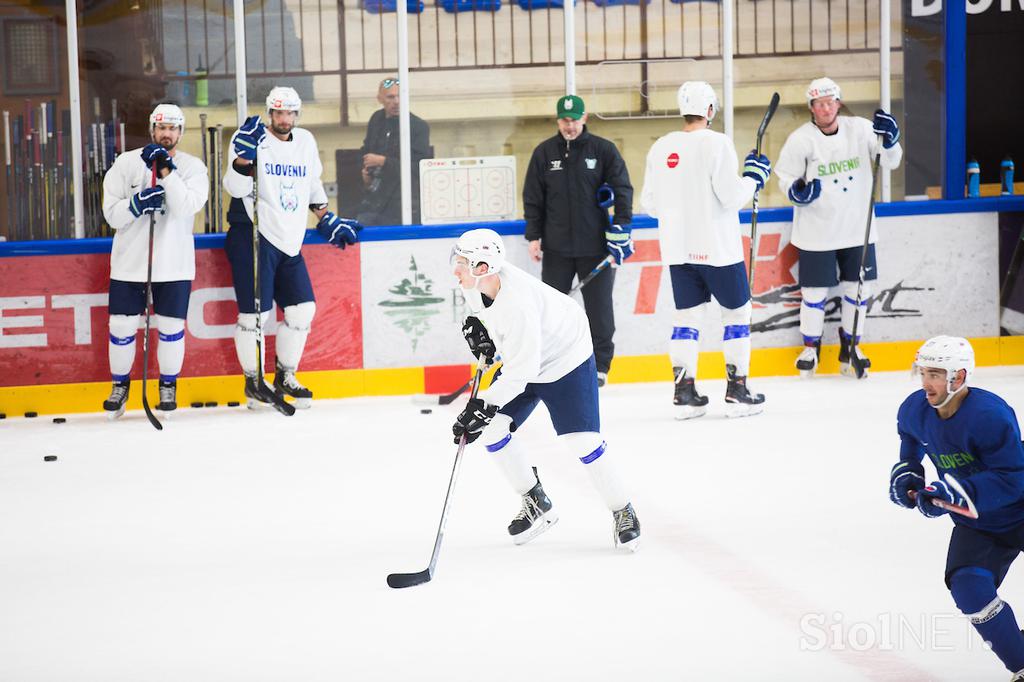 slovenska hokejska reprezentanca trening pred SP 2019