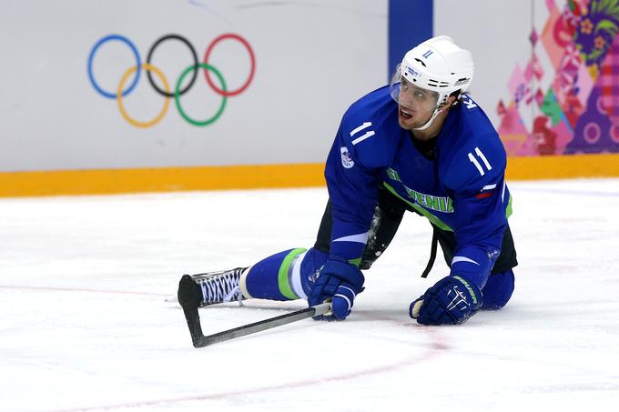 Anže Kopitar je v Sočiju branil slovenske barve. | Foto: Getty Images