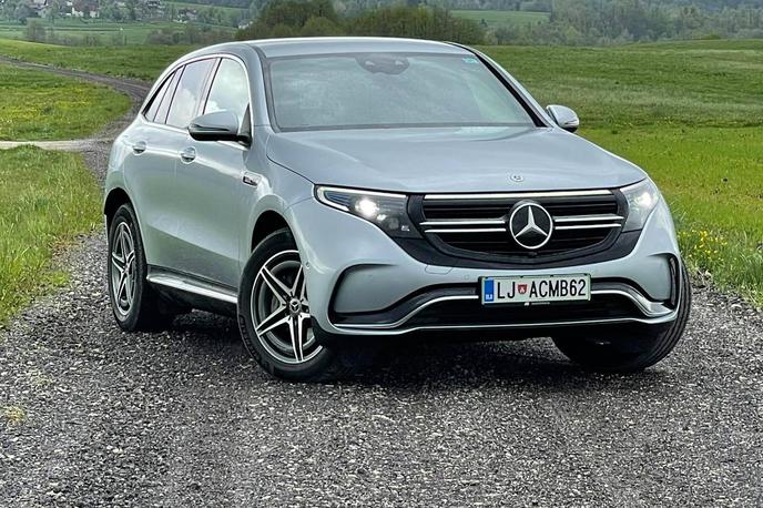 Mercedes EQC | Mercedes-Benz se bo dolgoročno usmeril v električna vozila, to je njihov model EQ C. | Foto Gregor Pavšič