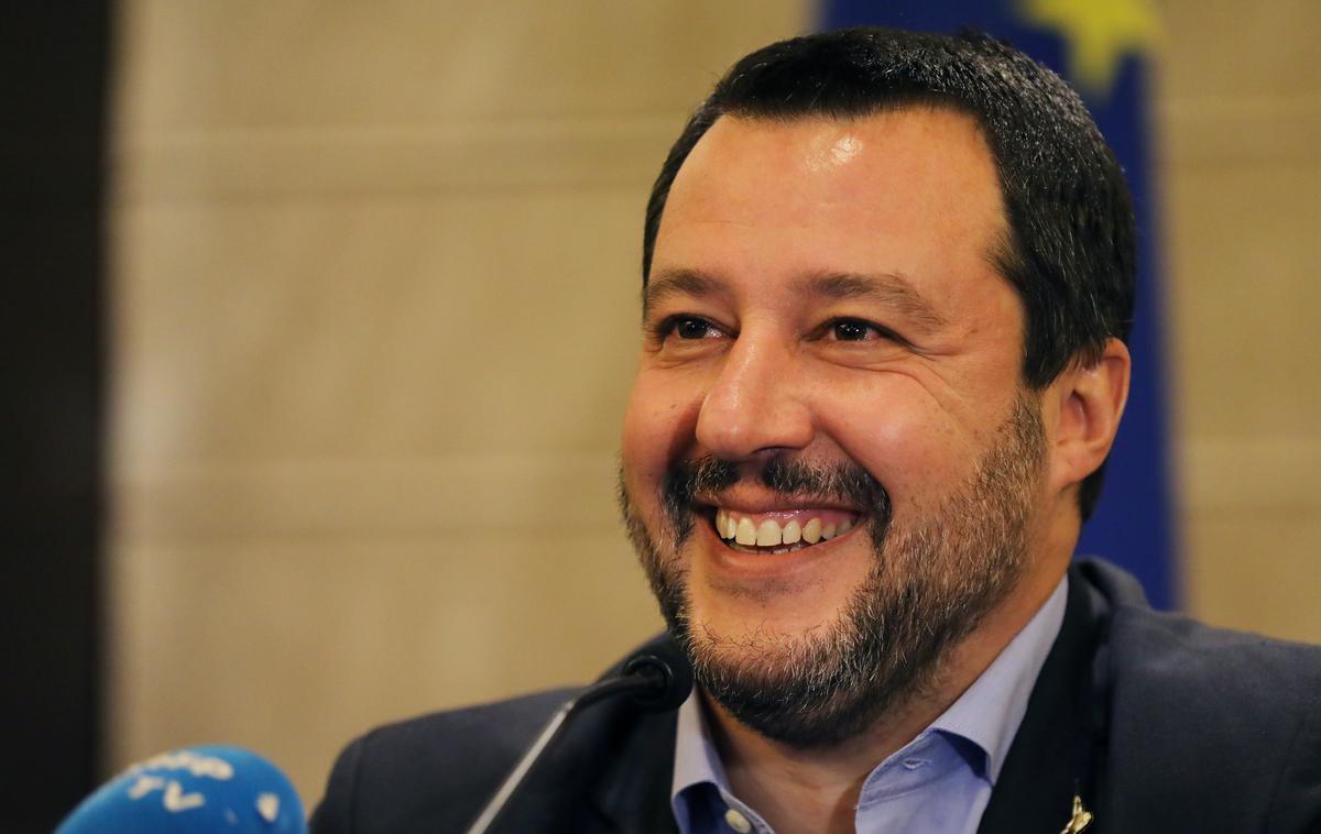 Matteo Salvini | Stranka Liga pod vodstvom Mattea Salvinija naj bi se financirala z denarjem iz Rusije. | Foto Reuters