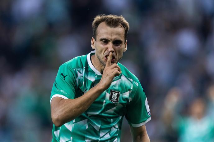 liga prvakov NK Olimpija Valmiera Mustafa Nukić | Mustafa Nukić je začel v prvi postavi in ob koncu prvega polčasa zadel za 1:0. | Foto Vid Ponikvar/Sportida