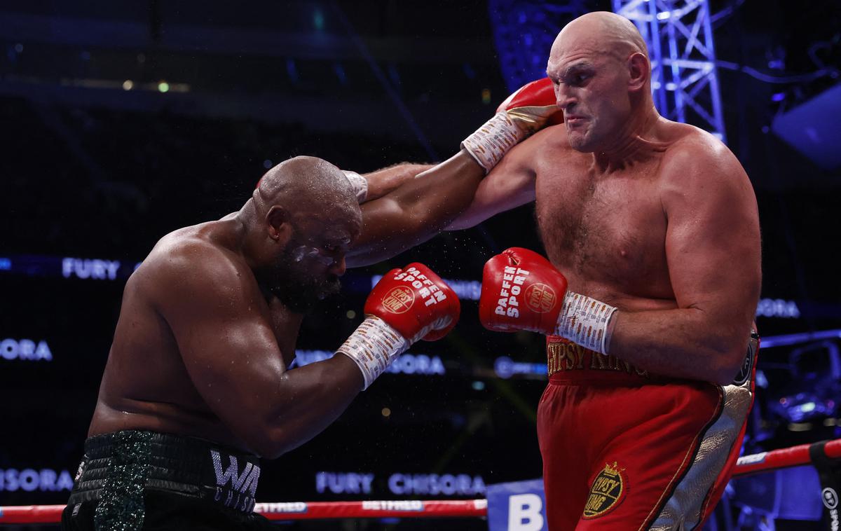 Tyson Fury | Britanski boksar Tyson Fury je dominiral na obračunu z rojakom Derekom Chisoro in zlahka ubranil naslov svetovnega prvaka v težki kategoriji po verziji WBC. | Foto Guliverimage