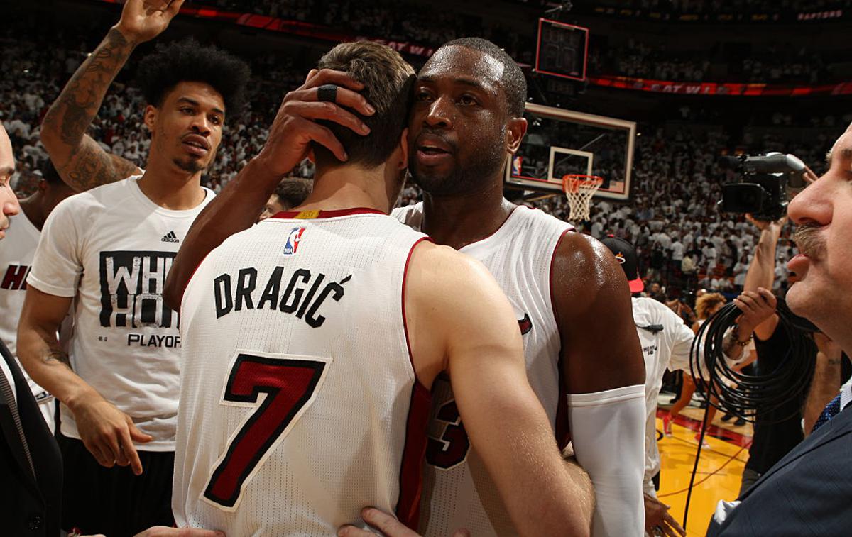 Dwyane Wade | Dwayne Wade in Goran Dragić bosta v sezoni 2018/19 zaigrala še zadnjič skupaj. | Foto Guliver/Getty Images