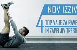 Štiri top vaje za zapeljiv trebuh (video)