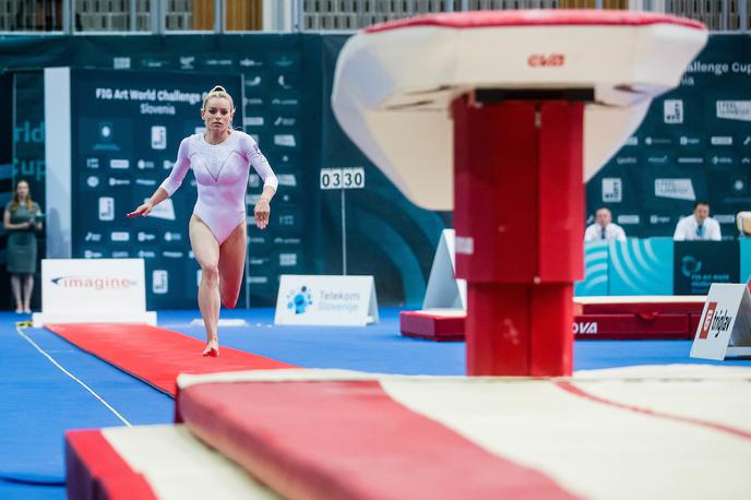 gimnastika, Koper, svetovni pokal, 3. dan, Teja Belak | Teja Belak je z zmago začela novo sezono. | Foto Grega Valančič/Sportida