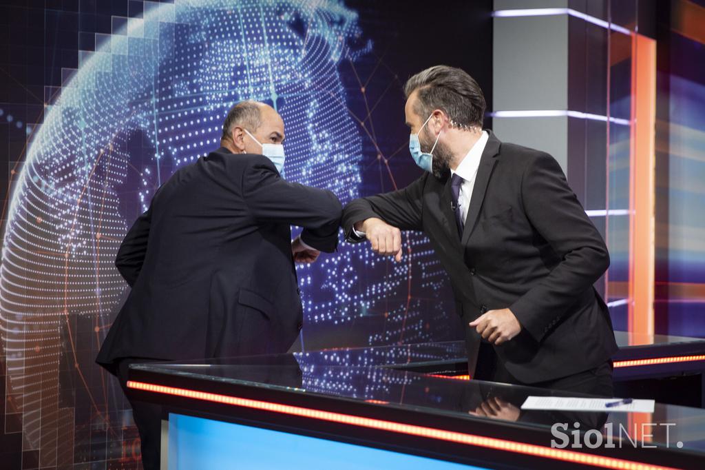 Janez Janša v studiu Planet TV