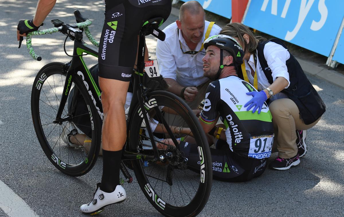 Tour de France padec Mark Cavendish | Foto Reuters