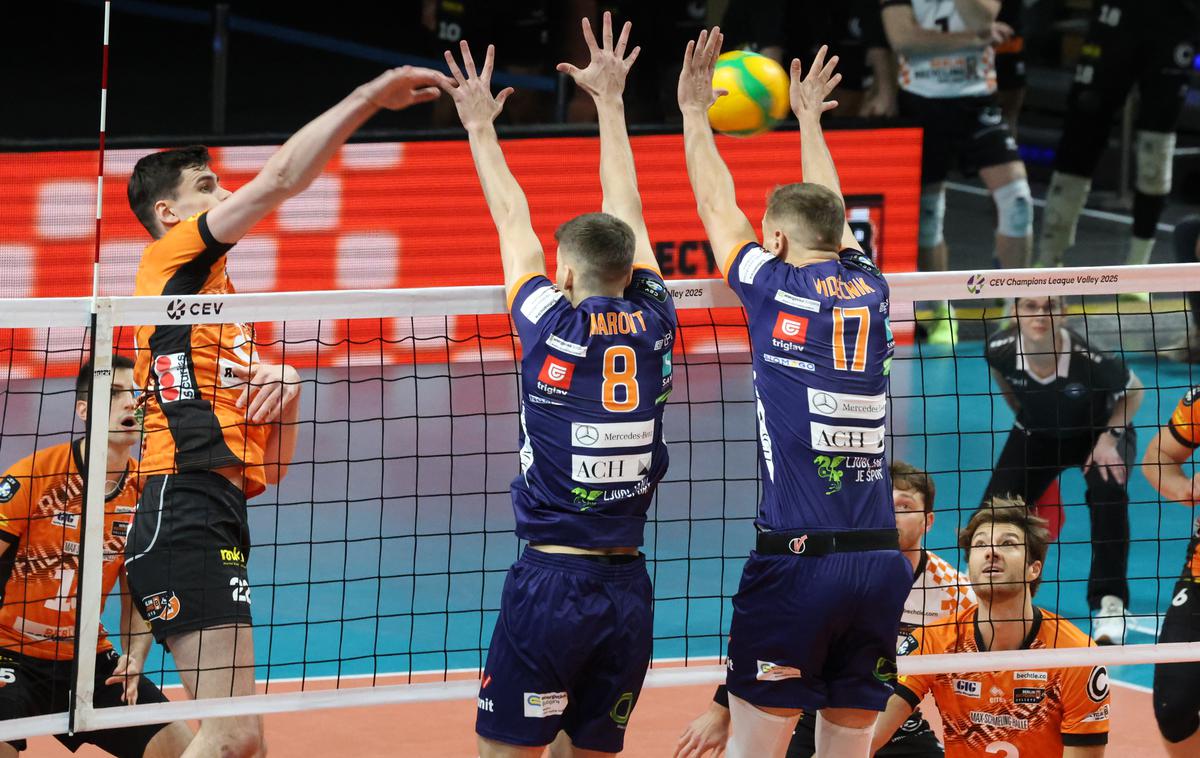 Berlin : ACH Volley Ljubljana | ACH Volley je novo sezono lige prvakov odprl s porazom z 1:3 pri nemškem prvaku iz Berlina. | Foto Guliverimage