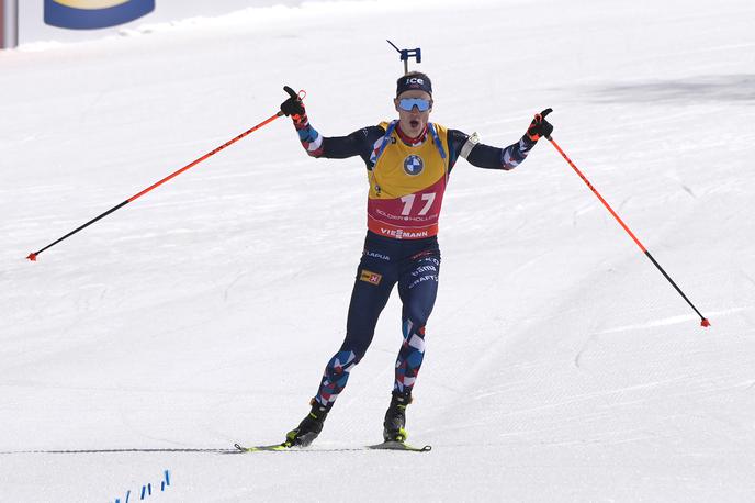 Johannes Thingnes Boe | Johannes Thingnes Boe je zmagal kljub trem zgrešenim strelom. | Foto Guliverimage