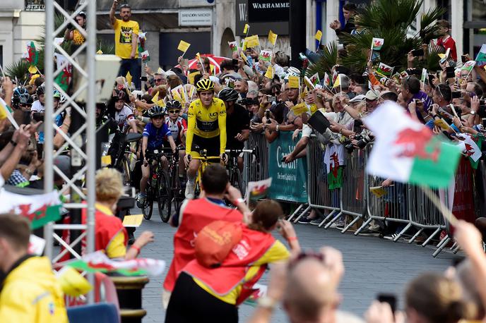 Geraint Thomas sprejem | Foto Reuters