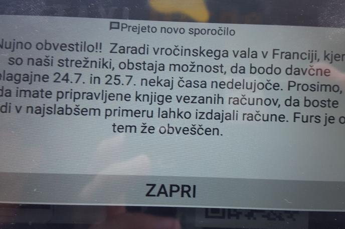 Davčna blagajna težava | Če davčne blagajne ne bi delovale, morajo imeti ponudniki za izdajo računov pripravljene pri Fursu potrjene vezane knjige računov. | Foto Siol.net