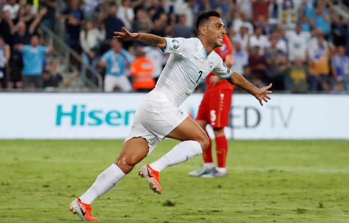 Eran Zahavi, dolgoletni kralj strelcev v Izraelu, še vztraja v napadu Maccabija. Proti Mariboru se ni veselil napredovanja. Kako bo proti Celju? | Foto: Reuters