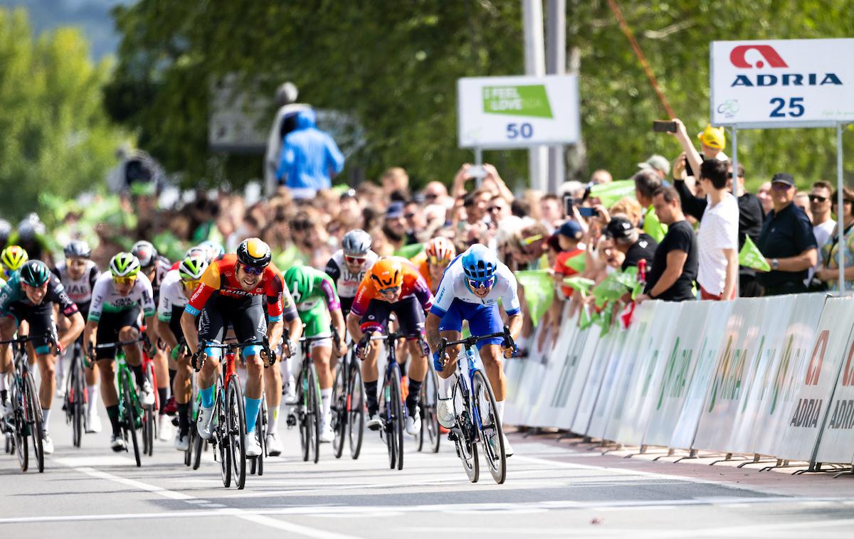 Po Sloveniji 2023, 1. etapa | Nizozemski sprinterski as Dylan Groenewegen je zmagovalec prve etape 29. dirke Po Sloveniji. | Foto Vid Ponikvar