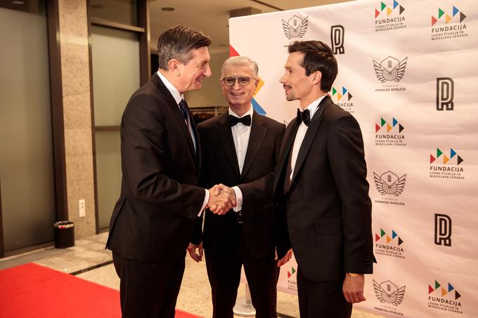 Gala večer OKS  Borut Pahor Franjo Bobinac Primož Roglič | Foto: Mediaspeed