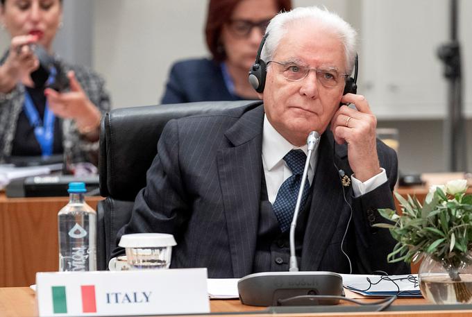 Italijanski predsednik Sergio Mattarella na srečanju skupine Arraiolos v Atenah, Grčija, 11. oktober 2019.  | Foto: Reuters