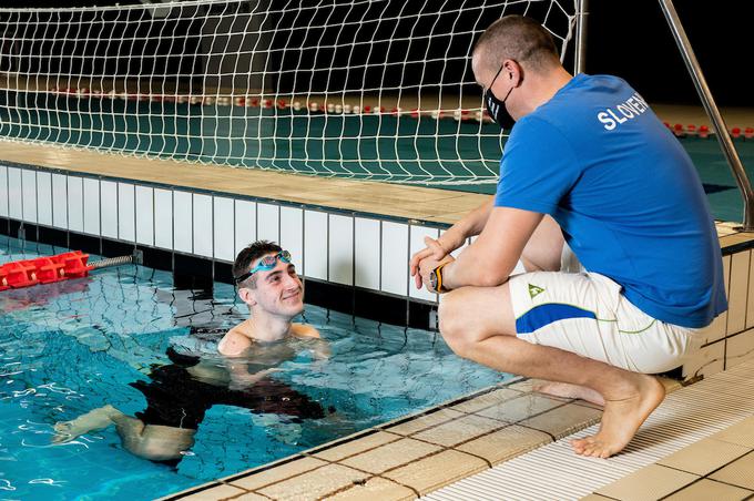 Na treningu s paraplavalcem Timom Žnidaršičem Svenškom. | Foto: Vid Ponikvar