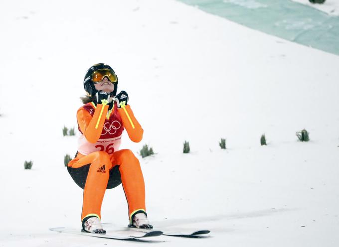 Nika Križnar je na olimpijskih igrah v Pjongčangu poskrbela za najboljšo slovensko uvrstitev. Na srednji napravi je zasedla 7. mesto.
 | Foto: Reuters