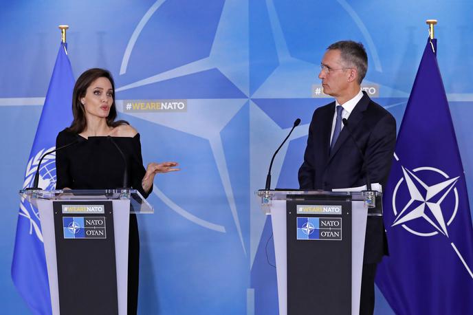 Angelina Jolie, Jens Stoltenberg | Foto Reuters