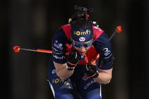 SP biatlon skupinski štart Julia Simon