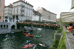 V četrtek na Ljubljanici spet kajakaši