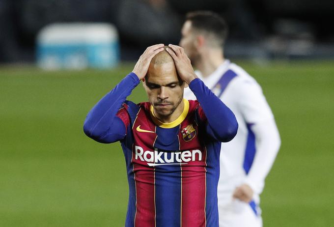 Martin Braithwaite v dresu Barcelone ni blestel, je pa očitno odličen poslovnež.  | Foto: Reuters