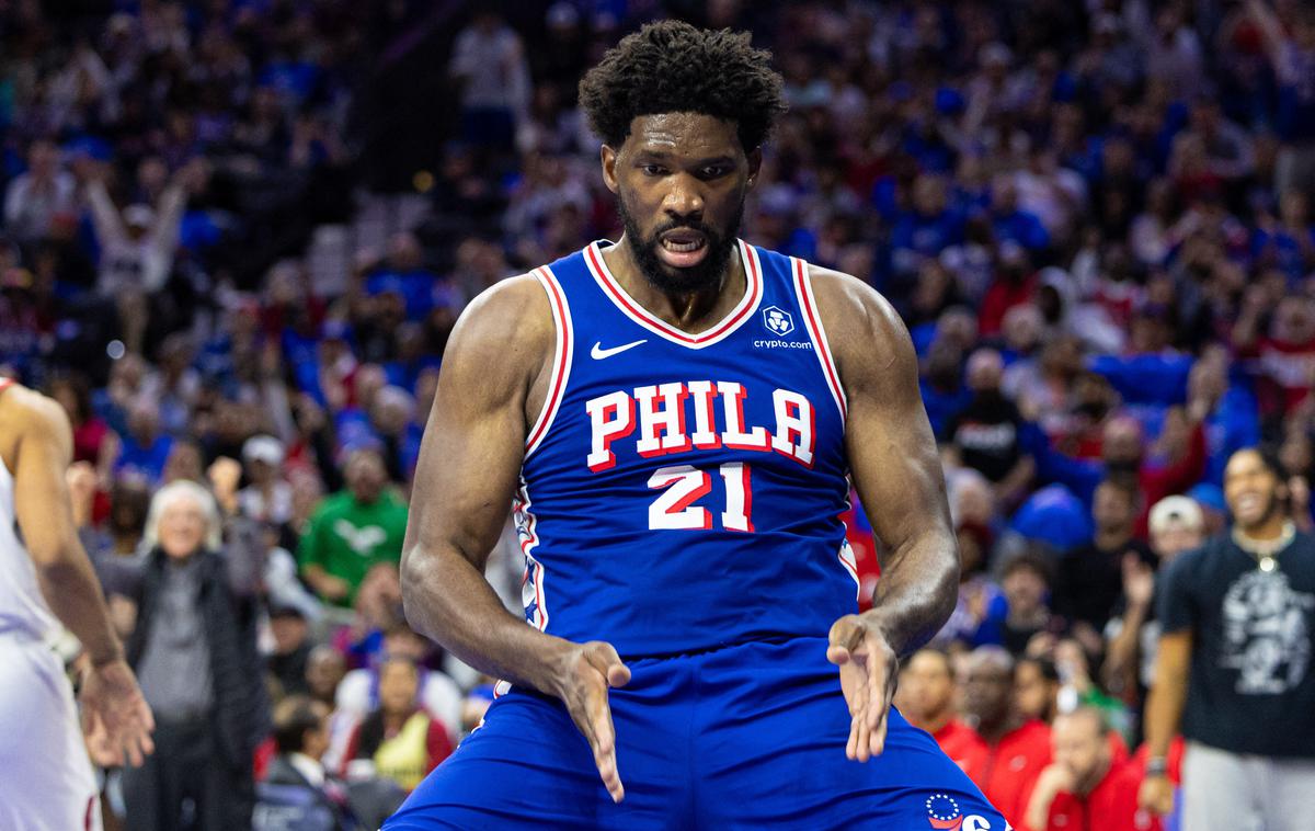 Joel Embiid | Najkoristnejši igralec lige NBA Joel Embiid bo zaradi poškodbe dlje časa odsoten s parketa.  | Foto Reuters