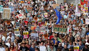 Protesti proti Trumpu tudi na Škotskem