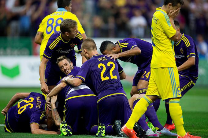 Maribor je leta 2015 na prvem dvoboju drugega kroga kvalifikacij za ligo prvakov premagal Astano z 1:0, a je nato na povratnem srečanju v Kazahstanu izgubil z 1:3 in izpadel. | Foto: Vid Ponikvar