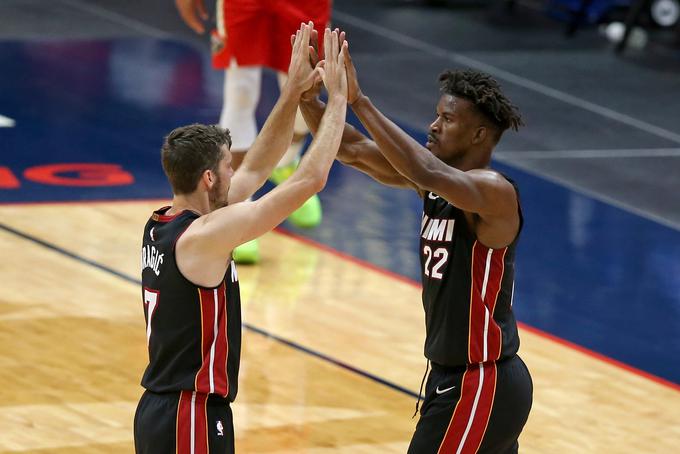 Goran Dragić in Jimmy Butler bosta morala skupaj s soigralci v zaključku rednega dela prav tako odigrati učinkovito, da se bodo izognili dodatnim kvalifikacijam. | Foto: Guliverimage/Vladimir Fedorenko