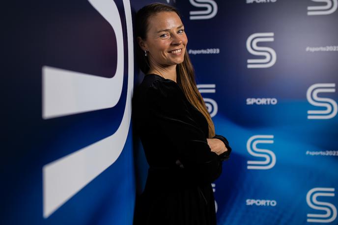 Tina Maze Sporto 2023 | Tina Maze je presenetila partnerja Andreo Massija. | Foto Grega Valančič/Sportida