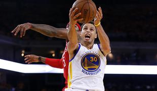 Stephen Curry je Houstonu natresel 34 točk 