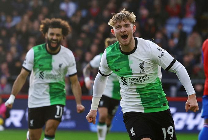 Harvey Elliott je zadel za zmago Liverpoola. | Foto: Reuters