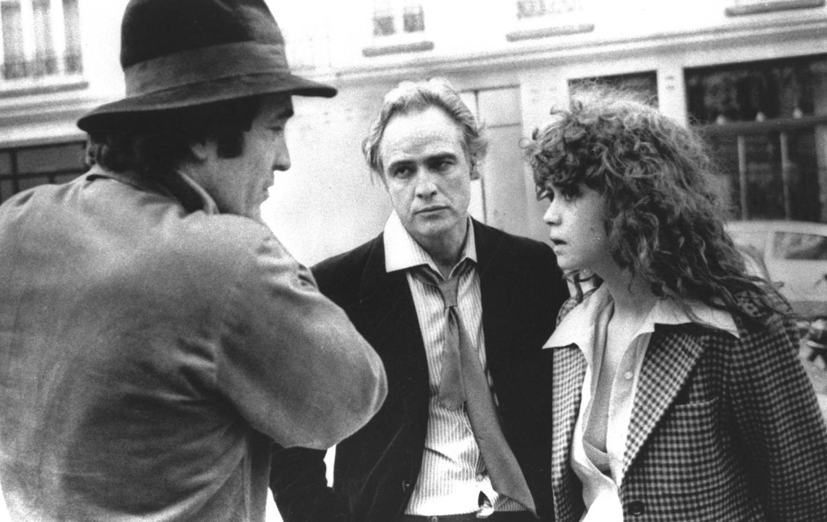 Bertolucci Brando Schneider | Bernardo Bertolucci, Marlon Brando in Maria Schneider med snemanjem filma Zadnji tango v Parizu | Foto Guliverimage/AP