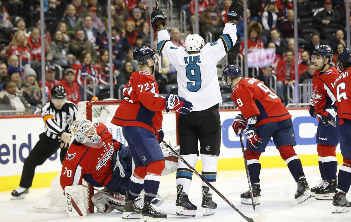 Evander Kane | Evander Kane je prekrižal načrte Washingtonu v zadnji sekundi rednega dela. | Foto Reuters